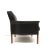 Black leather Danish design leather armchair designed by Hans Olsen from the 1960s. Dimensions: Width: 80 cm Backrest...