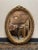 French Oval Gilt and Carved Wood Mirror For Sale - Image 4 of 4