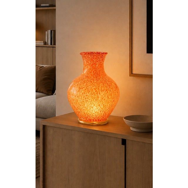 Orange Murano Table Lamp from La Murrina, 1990s For Sale - Image 3 of 16