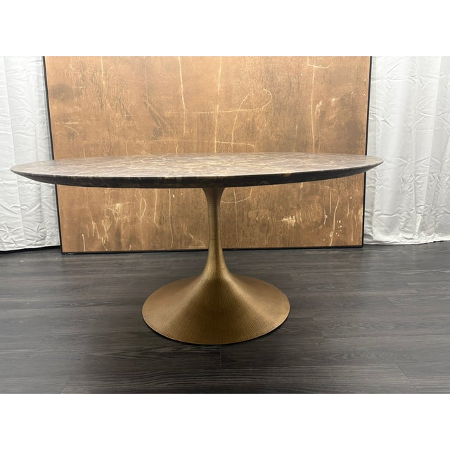 Rh Aero Stone Round Dining Table – 60" For Sale - Image 12 of 18