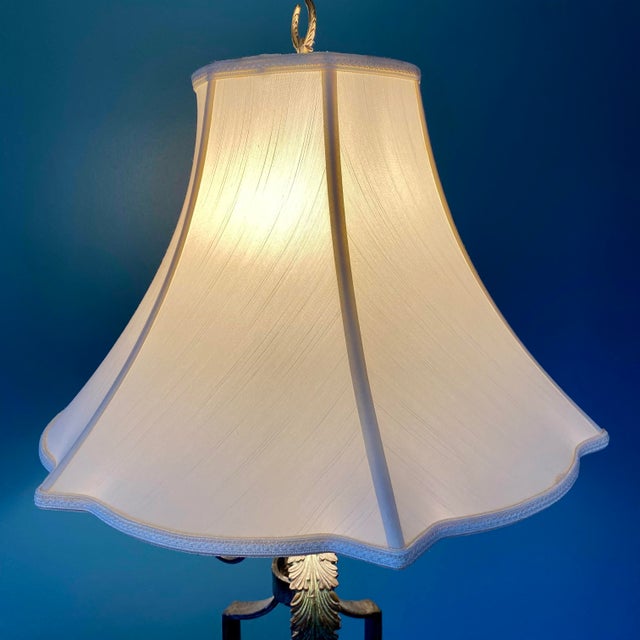 Early 20th Century Tall French Style Art Deco Cast Iron Floor Lamp For Sale - Image 12 of 17