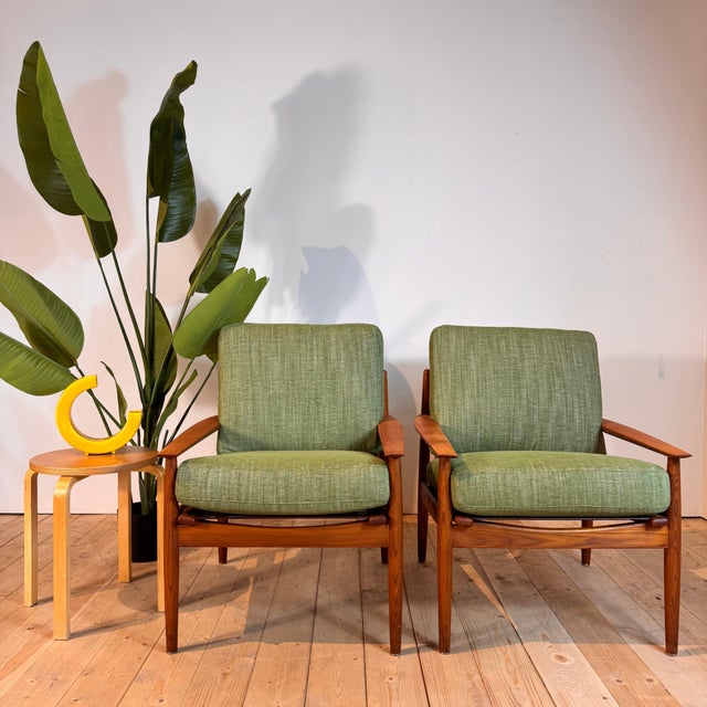 Vintage Lounge Chairs by Arne Vodder for Glostrup Møbelfabrik, 1960s, Set of 2 For Sale - Image 10 of 10