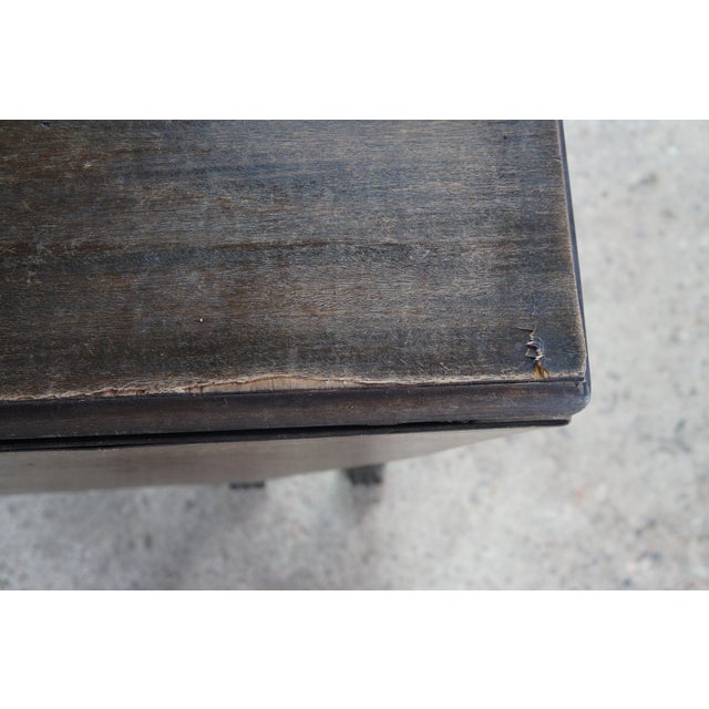 Antique William & Mary Style Walnut Dropleaf Gateleg Parlor Table For Sale - Image 14 of 14