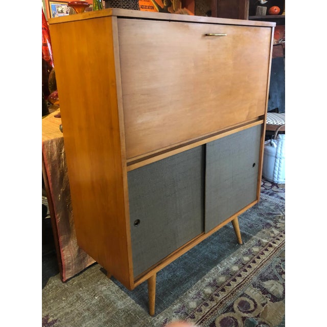 Wood Paul McCobb Mid-Century Modern Drop-Front Desk For Sale - Image 7 of 13