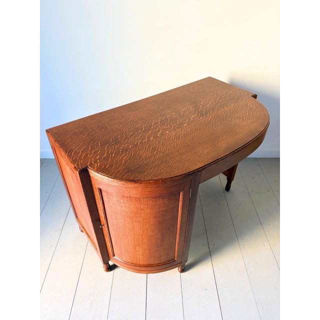 Wood Arts and Crafts Writing Desk from Heals of London, 1930 For Sale - Image 7 of 14