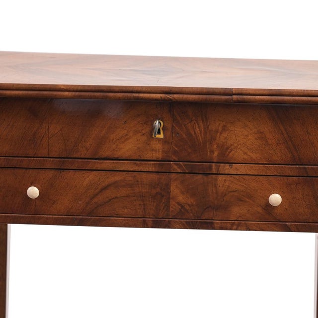 Biedermeier Side Table in Walnut, 1820 For Sale - Image 6 of 10