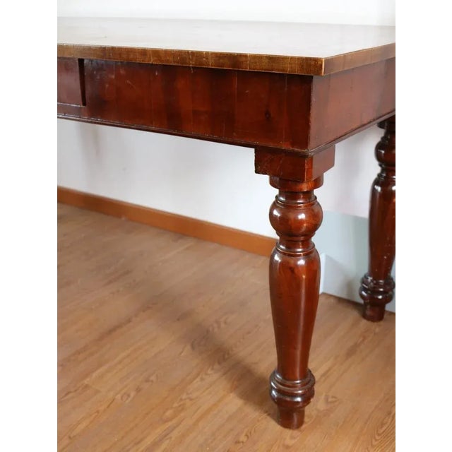 Rustic Walnut Dining Table For Sale - Image 6 of 13