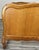Vintage French Louis XVI Style Oak Double Bed Frame with Carved Headboard For Sale - Image 4 of 12