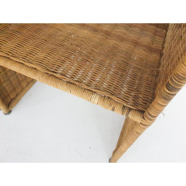 Vintage Wicker Nightstands, France, 1960s, Set of 2 For Sale - Image 9 of 11