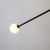 Y Pendant Small, Black, 29in H, 3 Inch Glass Globes, by Research.Lighting, Modern, Minimal Hanging Light For Sale - Image 4 of 11