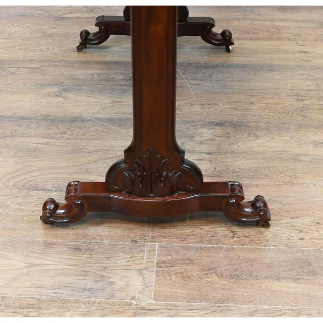 Victorian Writing Table Mahogany Desk, 1880 For Sale - Image 9 of 12
