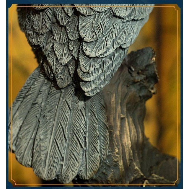 Brass Parrot Figurine – 6.7" Gray Bird Sculpture on Wooden Branch For Sale - Image 11 of 11