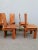 Brown Wooden Chairs attributed to Carlo Scarpa for Gavina, Italy, 1970s, Set of 6 For Sale - Image 8 of 9