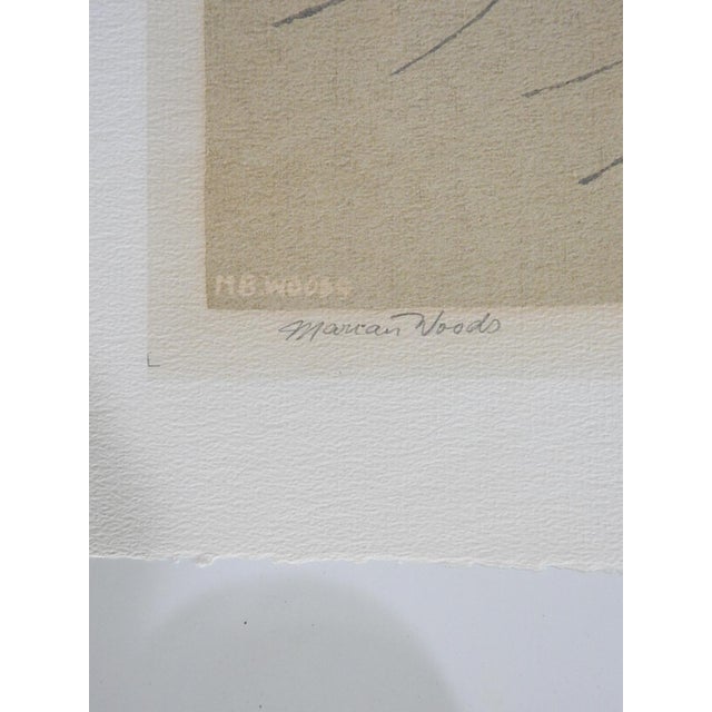 Late 20th Century Ring Neck Doves Serigraph For Sale - Image 4 of 6