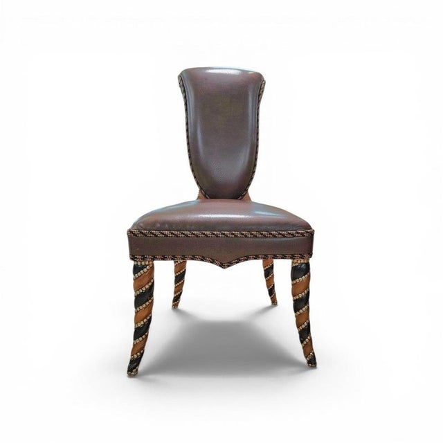 Vintage Leather Chairs, 1980s, Set of 4 For Sale - Image 15 of 16