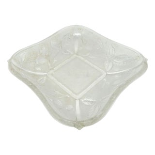 Art Deco Bowl attributed to Hortensja Glassworks, 1950s For Sale