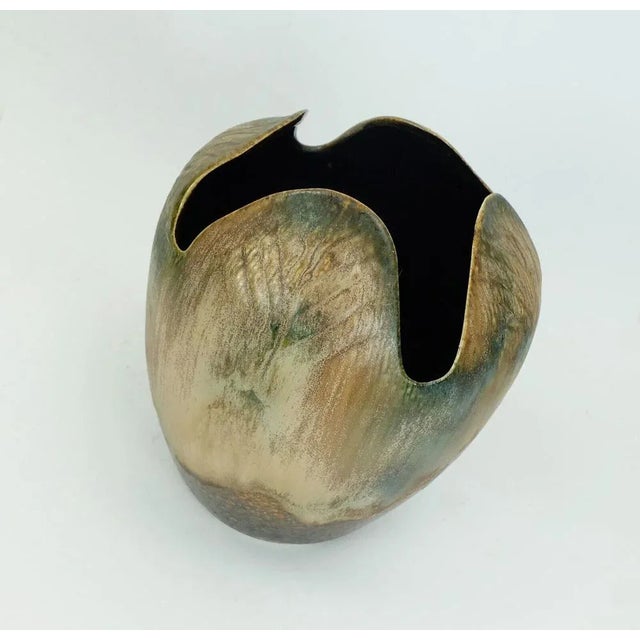 Brown Mid-Century Organic Ceramic Model No. 052/22 Vase from Dümler & Broaden For Sale - Image 8 of 11