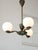 Metal Art Deco French Brass Figural Chandelier, 1930 For Sale - Image 7 of 18