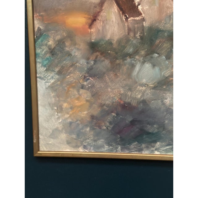 Kai Nielsen, Afton, 1960s, Oil Painting on Panel, Framed For Sale - Image 13 of 18