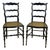 Rustic Ladder-Back Chairs, Set of 2 For Sale