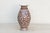 Elegant Rust & Blue Floral Vase For Sale - Image 4 of 9
