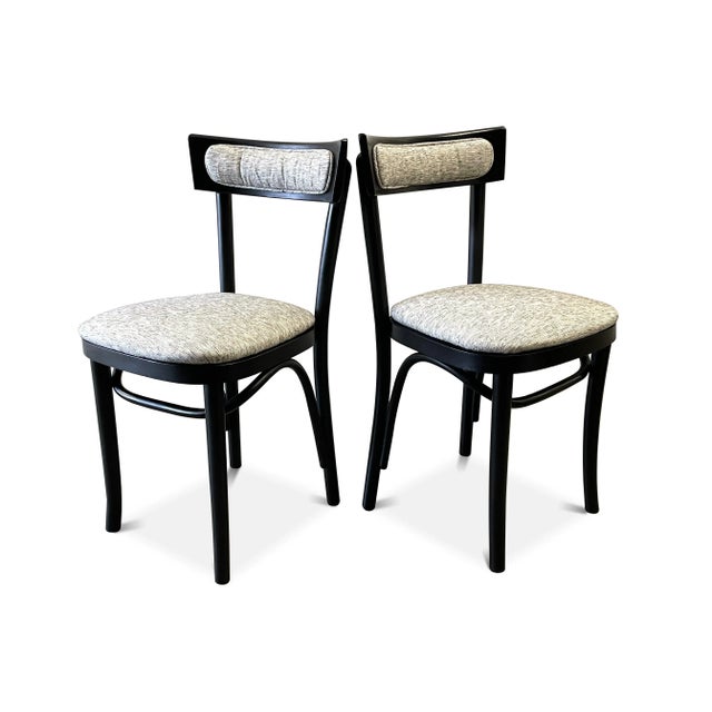 1950s Restored Thonet Bentwood Bistro Chairs - A Pair For Sale - Image 5 of 12