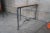 Mid 20th Century Industrial Reclaimed Rustic Iron Demilune Maple Console Hall Entry Table For Sale - Image 9 of 10