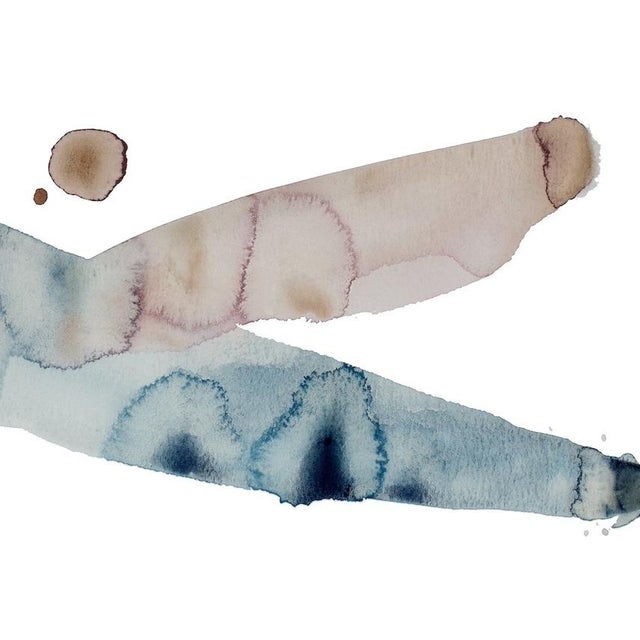 Abstract "Sunset No. 28" Contemporary Original Abstract Sunset Watercolor Painting by Elizabeth Becker For Sale - Image 3 of 3