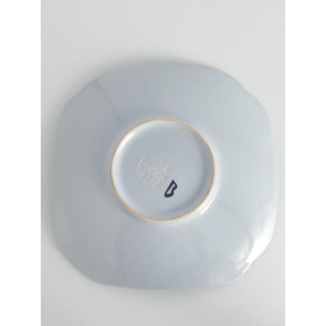 Black Mid-Century Modern French Blue Plate by Eva Jancke-Björk for Bo Fajans, 1950s For Sale - Image 8 of 11