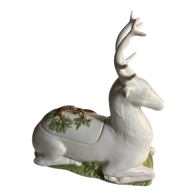 Ceramic Vintage 1980 Arden Versailles Porcelain Deer For Sale - Image 7 of 8