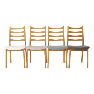 Mid-Century Modern Beech Dining Chairs, Germany, 1960s, Set of 4 For Sale