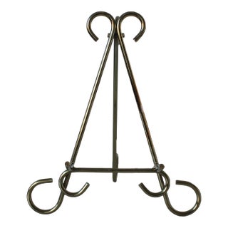 Vintage Brass Tone Art Easel For Sale