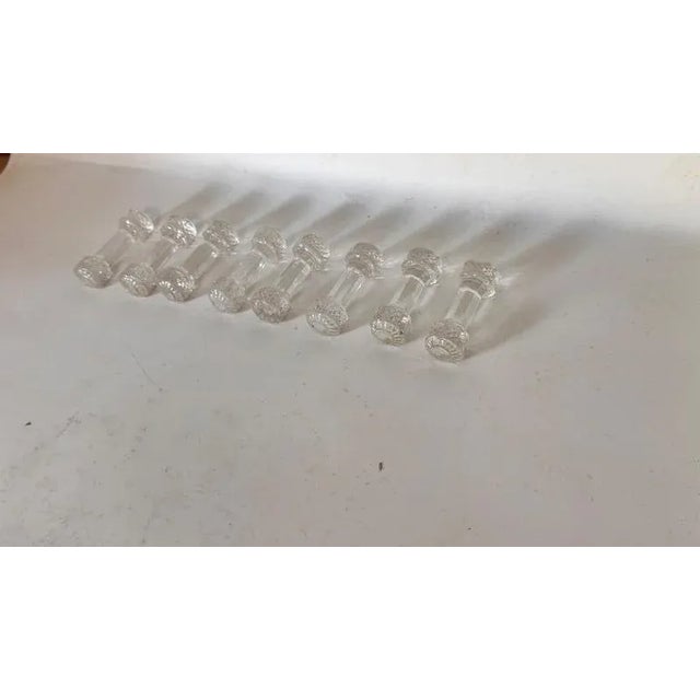 Glass Vintage French Crystal Knife Rests, 1970s, Set of 8 For Sale - Image 7 of 14