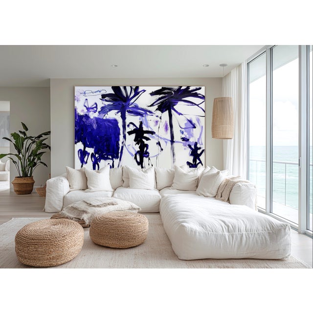 Abstract Contemporary Abstract Acrylics on Canvas "Public Trees" by Manuela Karin Knaut For Sale - Image 3 of 4