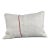 Turkish Hemp Pillow Cushion Natural Beige Red Pillow Cushion Cover 16" x 24" For Sale