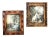 Vintage Miniature Venetian Framed Classical Prints a Pair For Sale