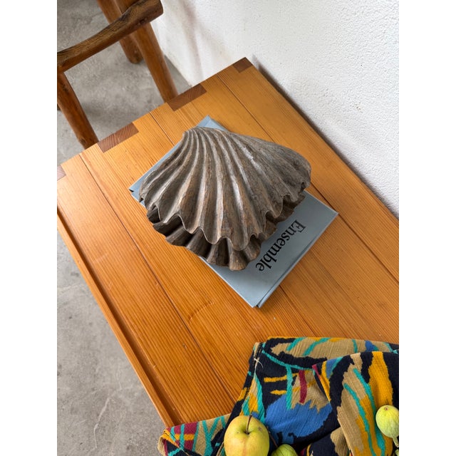 Vintage Brutalist Box in Wood and Seashell, 1960s For Sale - Image 12 of 18