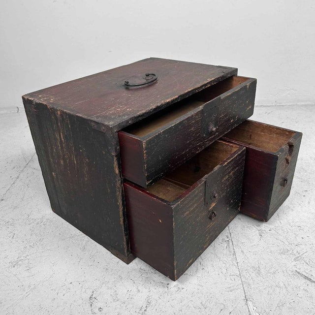 Boho Chic Vintage Kake-Suzuri Box, 1890s For Sale - Image 3 of 18