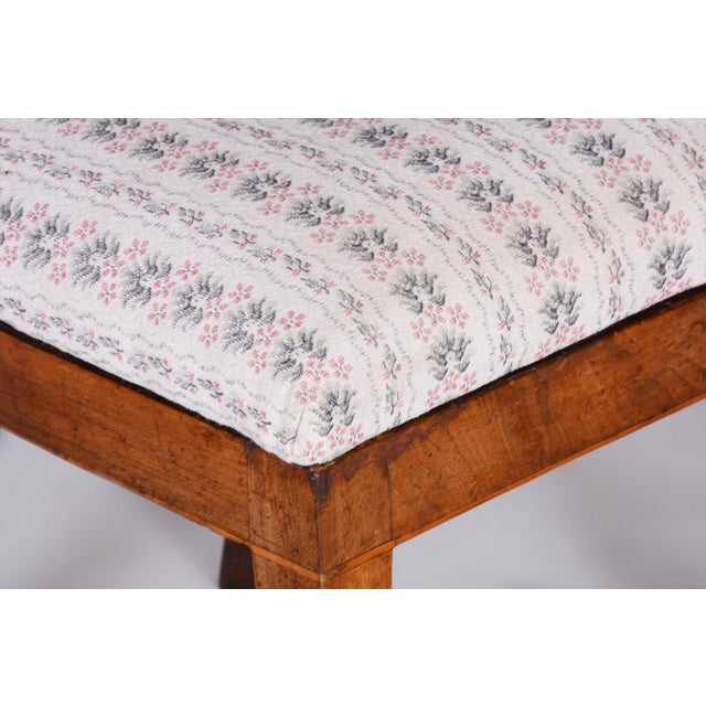 Brown Biedermeier Chair in Beech, Spruce and Walnut, Vienna, Austria, 1820s For Sale - Image 8 of 10