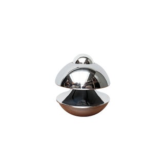 Mid-Century Space Age German Chrome Mushroom Table or Wall Lamp by Klaus Hempel for Kaiser Leuchten, 1970s For Sale