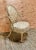 This is an exceptional pair of Adam Style George III, c. 1780 painted and gilt open arm chairs. The chairs are newly...