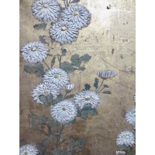 Antique Edo Japanese Chrysanthemum Panel Circa 1700 For Sale In New York - Image 6 of 10