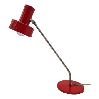 Modernist Red Desk Lamp from Elma, 1970s For Sale