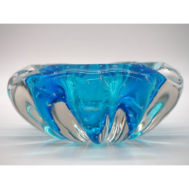 Vintage Handblown Murano Glass Ashtray, Italy, 1960s For Sale - Image 4 of 10