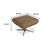 Modern Mr 495 Grey Taupe Fabric Armchair with Manual Function and Ottoman by Musterring, Set of 2 For Sale - Image 3 of 18