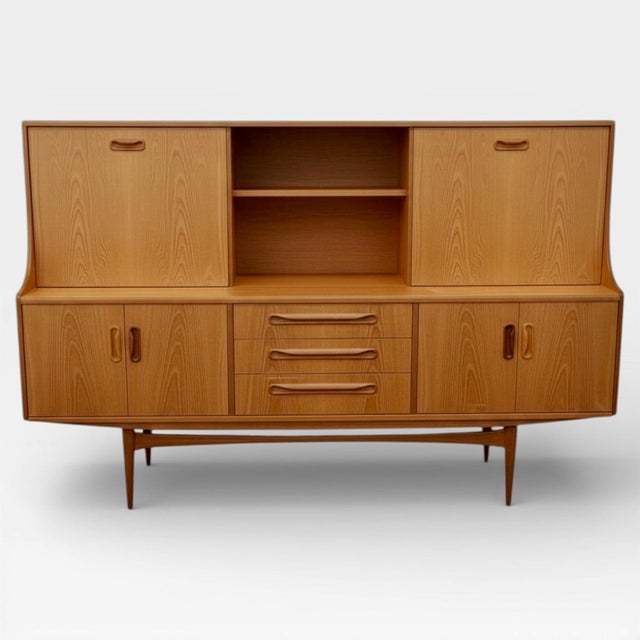 Vintage Fresco Teak High Sideboard from G-Plan, 1970s For Sale - Image 9 of 10
