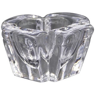 Vintage Crystal Vase by Alvar Aalto, 1980s For Sale
