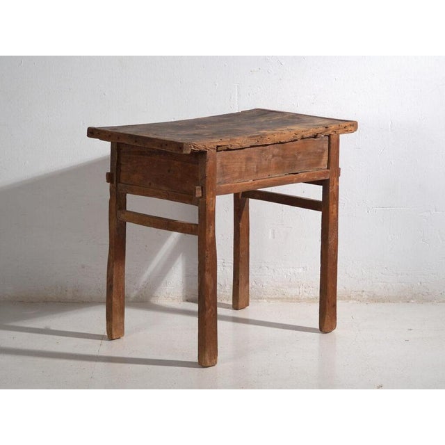 Antique Elm Console Table, 1900s For Sale - Image 12 of 13