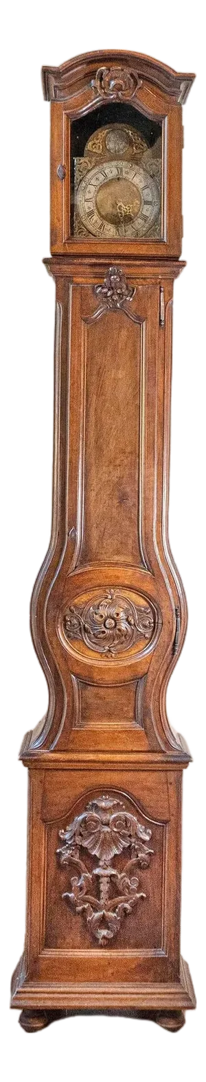 French Louis XV Period Walnut Longcase Clock from the Rhône Valley, circa 1760