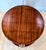 Mid 20th Century Fyne Ladye Nesting Cocktail Table Set – Round Mahogany Coffee Table With 4 Demilune Side Tables For Sale - Image 9 of 14